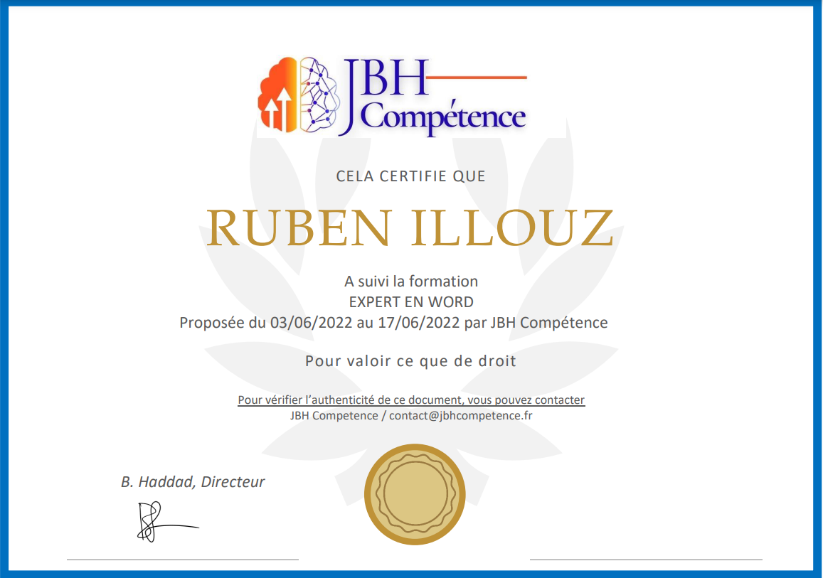 2022-06-21 15_59_40-Attestation de réussite Ruben Illouz.pdf et 7 pages de plus - Personnel – Micros